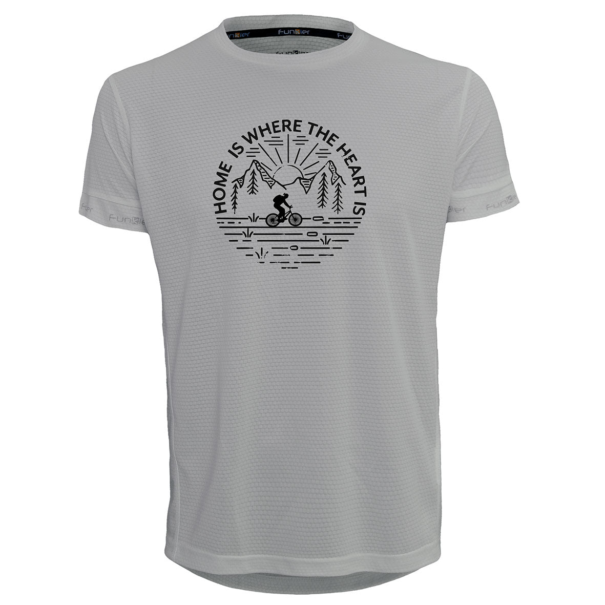 Funkier | לאוהבי רכיבה חולצת דרייפיט אופנתית גזרת יוניסקס בעיצוב HOME IS WHERE THE HEART IS