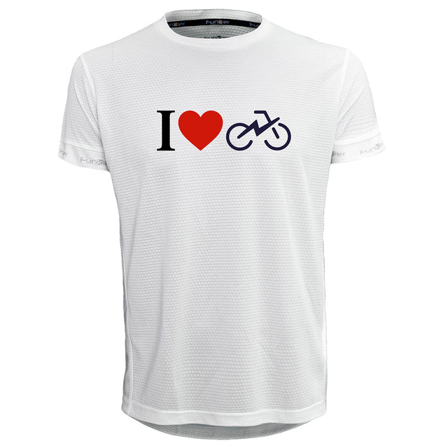 חולצת דרייפיט אופנתית לגברים בעיצוב I LOVE BIKES | לאוהבי רכיבה