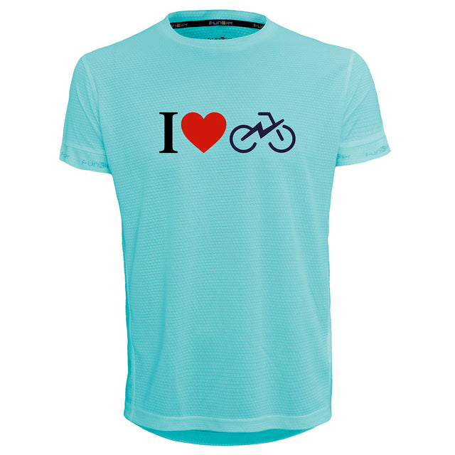 חולצת דרייפיט אופנתית לגברים בעיצוב I LOVE BIKES | לאוהבי רכיבה