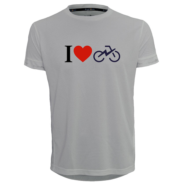 חולצת דרייפיט אופנתית לגברים בעיצוב I LOVE BIKES | לאוהבי רכיבה