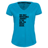 Funkier | מתנה לאוהבי ריצה ורכיבת אופניים חולצת דרייפיט אופנתית גזרת נשים בעיצוב JOURNEY