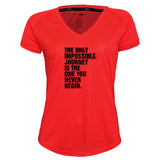 Funkier | מתנה לאוהבי ריצה ורכיבת אופניים חולצת דרייפיט אופנתית גזרת נשים בעיצוב JOURNEY