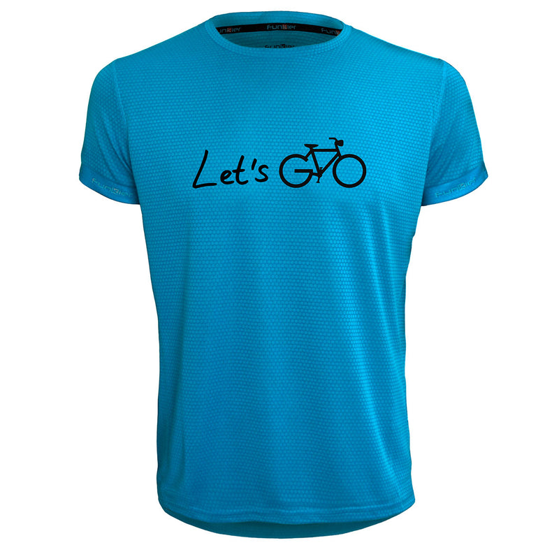 Funkier | לאוהבי רכיבה חולצת דרייפיט אופנתית גזרת יוניסקס בעיצוב LET'S GO