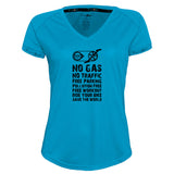 Funkier | לאוהבי רכיבה חולצת דרייפיט אופנתית גזרת נשים בעיצוב NO GAS