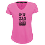 Funkier | לאוהבי רכיבה חולצת דרייפיט אופנתית גזרת נשים בעיצוב NO GAS