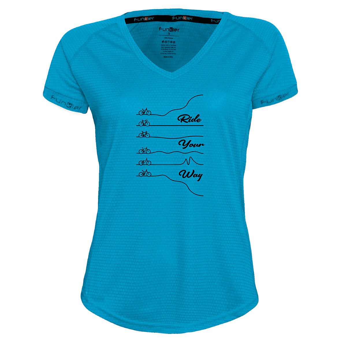 Funkier | לאוהבי רכיבה חולצת דרייפיט אופנתית גזרת נשים בעיצוב RIDE YOUR WAY