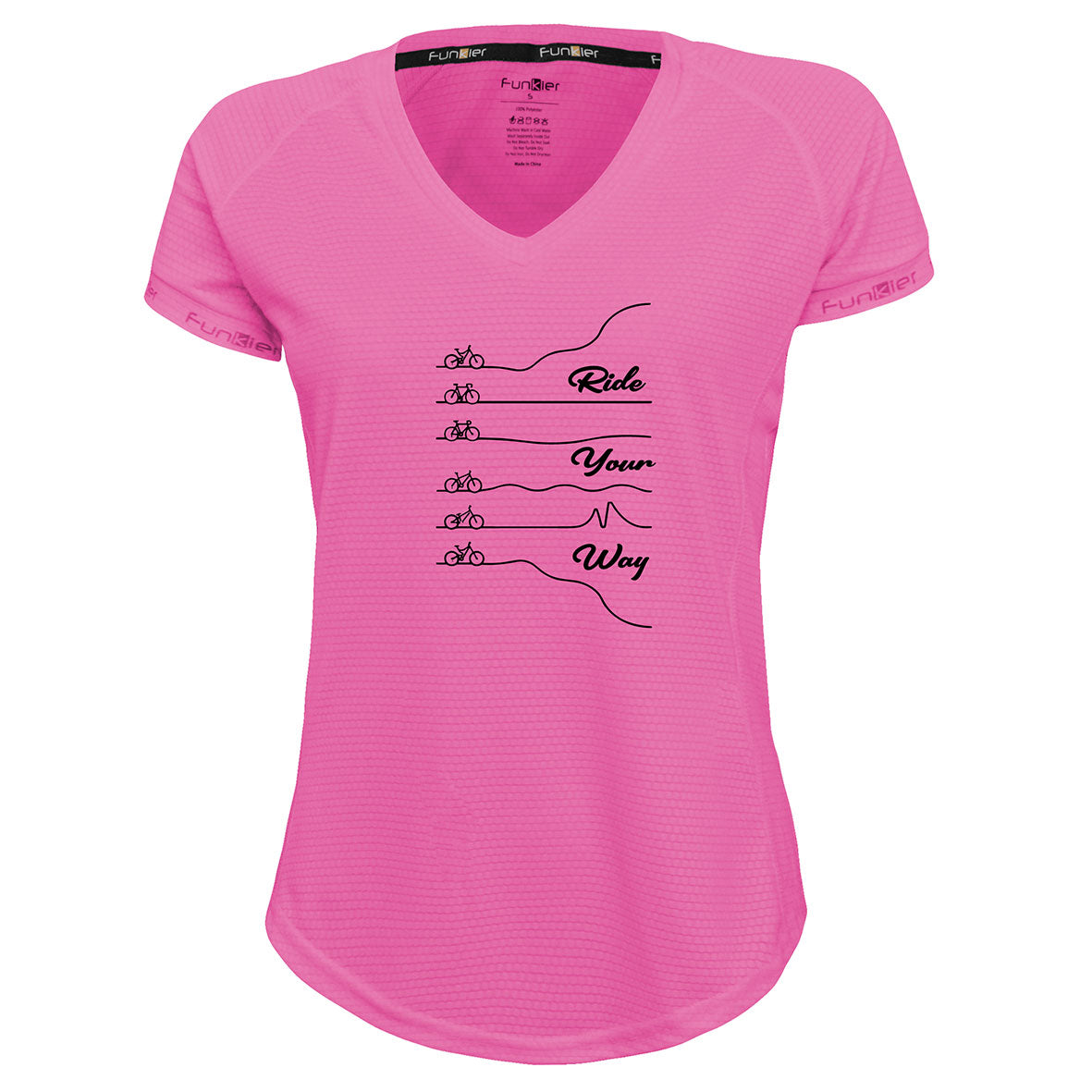 Funkier | לאוהבי רכיבה חולצת דרייפיט אופנתית גזרת נשים בעיצוב RIDE YOUR WAY