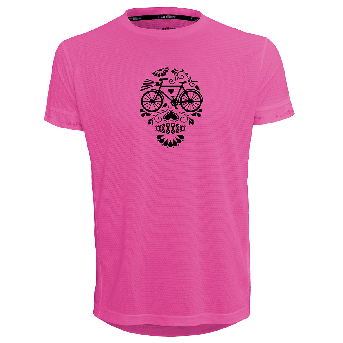 Funkier | לאוהבי רכיבה חולצת דרייפיט אופנתית גזרת יוניסקס בעיצוב BICYCLE-SKULL