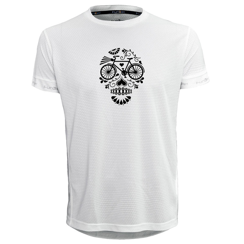 Funkier | לאוהבי רכיבה חולצת דרייפיט אופנתית גזרת יוניסקס בעיצוב BICYCLE-SKULL